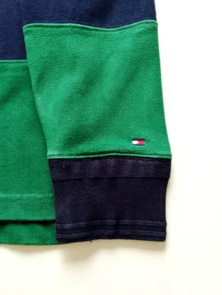 Polo Rugby Tommy Hilfiger Rayas Azul/Verde