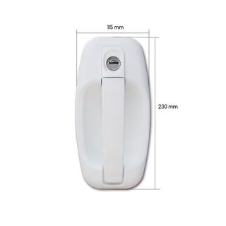 Cerradura 1115 Completa Blanca – Puertas caravana