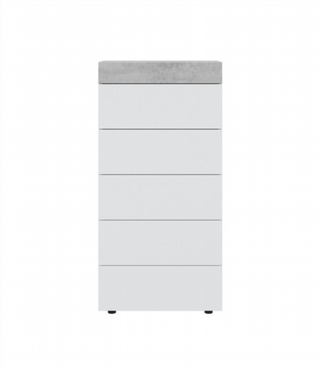 Sinfonier 5 Cajones. Blanco Artik/Cemento