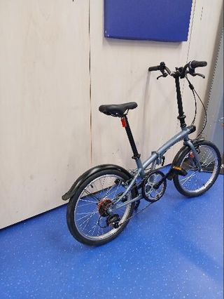 Bicicleta plegable 20 pulgadas 6V Tilt 120 gris