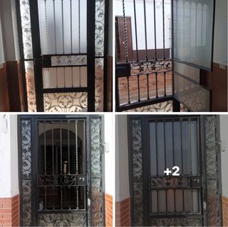 Rejas de portón de hierro forjado