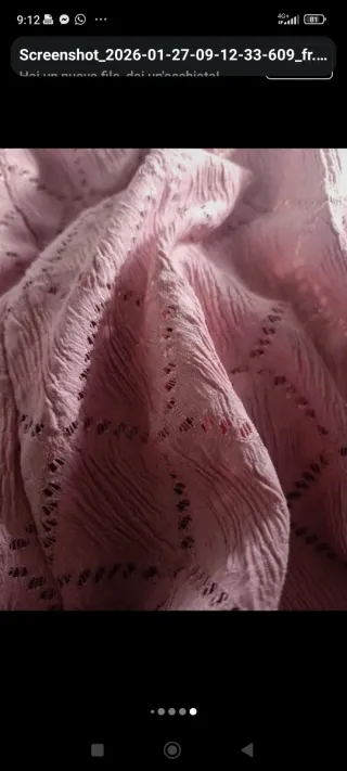 Pantaloni rosa/ lilla con etichetta