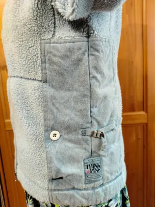 Giubbino Think Pink grigio vintage Azzurro