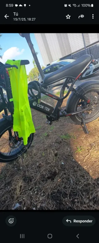 Bicicleta Eléctrica, OOK-TEK, 60km Autonomía