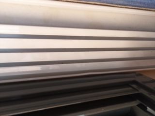 Binario per tende in alluminio bianco 240 x 10,5 x 1