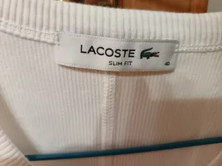 Camiseta sin mangas Lacoste Blanca Talla M