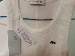 Camiseta sin mangas Lacoste Blanca Talla M