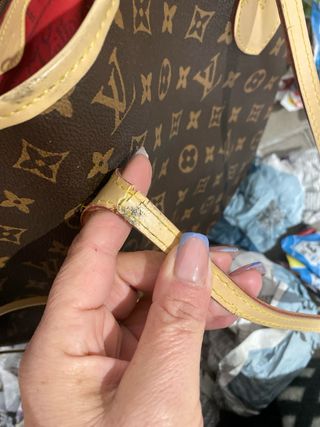 Borsone Louis Vuitton Marrone Rosso