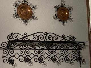 Perchero Forja con Platos Decorativos