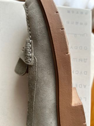 Mocasines Geox Ante Verde Musgo.tacón cómodo.