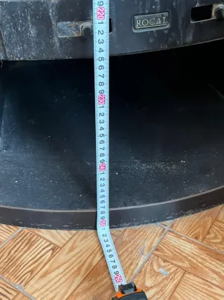 Estufa chimenea rincón hierro