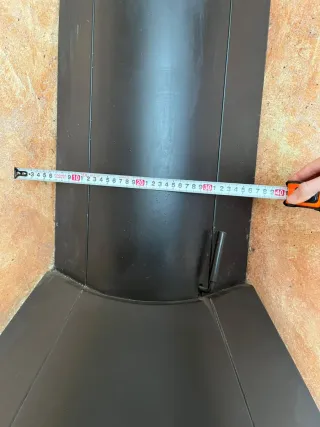 Estufa chimenea rincón hierro