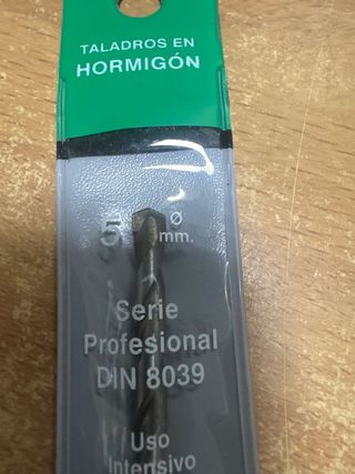 10 Brocas 5mm Hormigón y Granito (Pack 10)