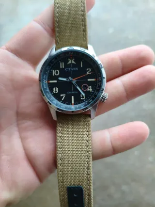 Reloj Citizen Eco-Drive Beige y Negro