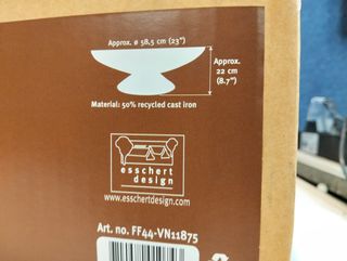 Cuenco guarda leña Esschert Design hierro fundido