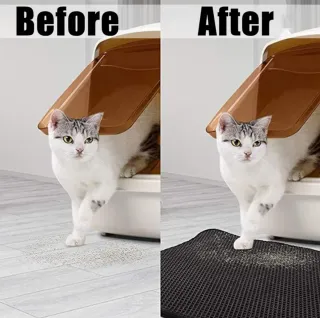 Alfombra para arenero de gatos