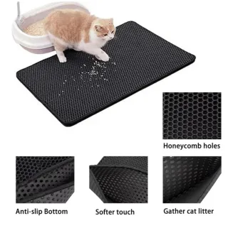 Alfombra para arenero de gatos