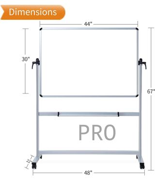 Pizarra blanca magnética de doble cara - Vizpro