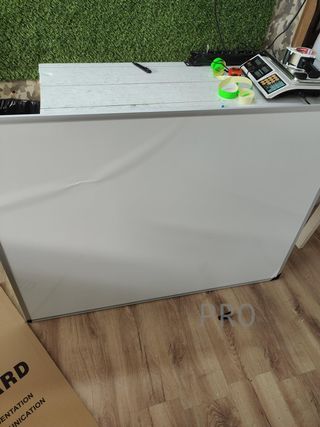 Pizarra blanca magnética de doble cara - Vizpro