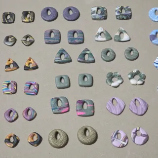 Pendientes arcilla polimérica para montar