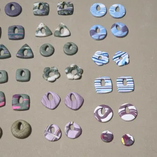 Pendientes arcilla polimérica para montar