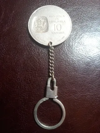 Llavero Plata 10 Bolívares Venezuela