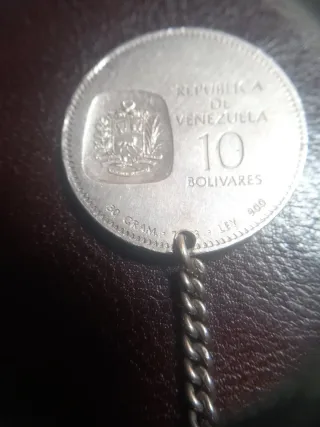Llavero Plata 10 Bolívares Venezuela