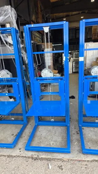 Elevador manual azul