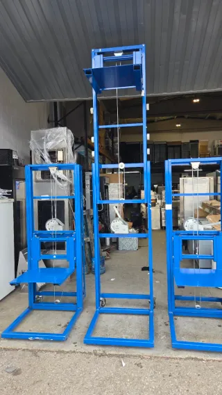 Elevador manual azul