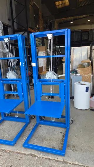 Elevador manual azul