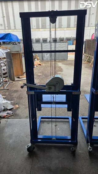 Elevador manual azul