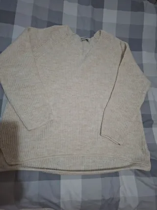 Jersey beige de punto