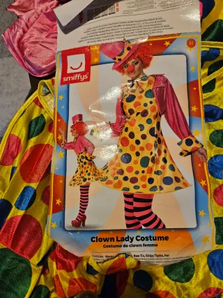 Disfraz Payasa Mujer Talla M Smiffy's