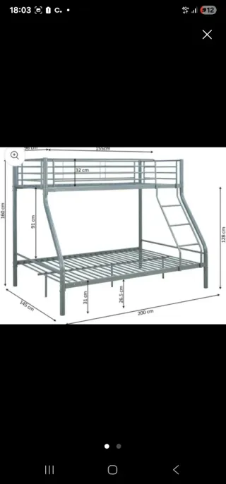 Litera Metálica Beige COMO NUEVO