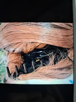 2  Extensiones pelo sintético con pinza y peluca