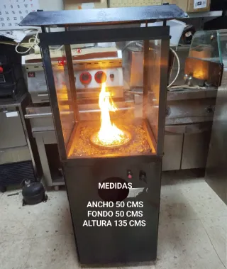 Estufa gas MERCAFOC diseño terraza e interior