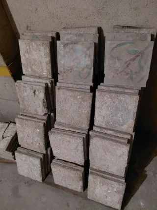 Baldosas hidráulicas antiguas 20x20 (aprox. 50)