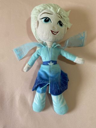 Muñeca Elsa  Frozen Grande 80cm + peluche pequeño