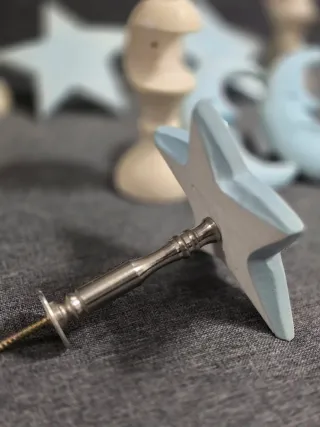 Soportes cortinas lunas y estrellas