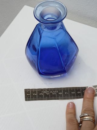 Bottiglia vintage vetro Murano blu