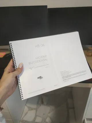 Apuntes encuadernados de Higiene Bucodental