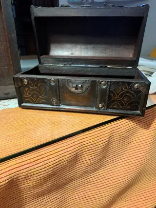 Juego de 2 baúles decorativos envejecidos