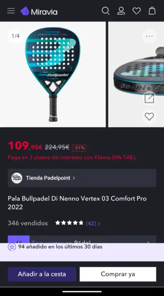 Pala Bullpadel Vertex 03 CMF Di Nenno