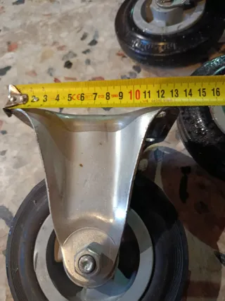 Ruedas de goma para contenedor