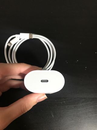 Cable USB-C a Lightning y Cargador Apple 20W