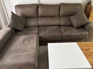 Sofá Chaiselongue gris