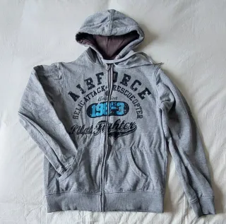 Sudadera Inside gris con cremallera Talla M