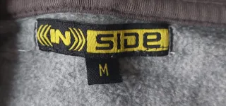 Sudadera Inside gris con cremallera Talla M