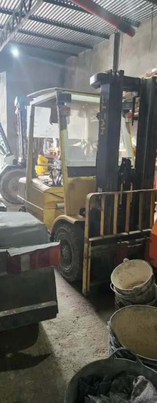 Carretilla elevadora averiada