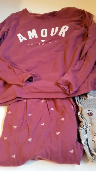 5 Pijamas Talla XS y regalo dos pantalones